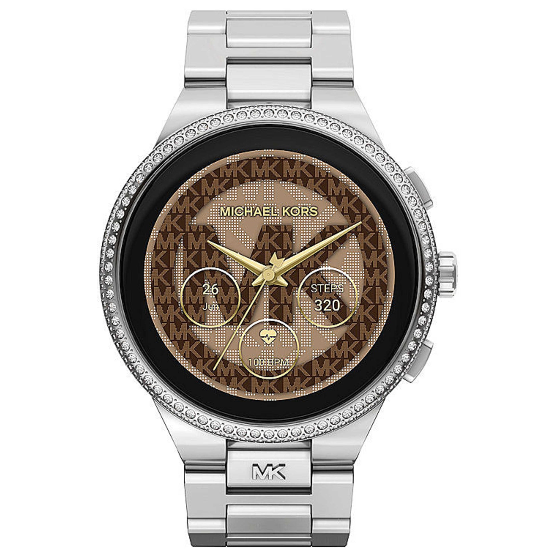 Front view of Michael Kors Gen 6 Camille Women's Quartz Smartwatch MKT5143