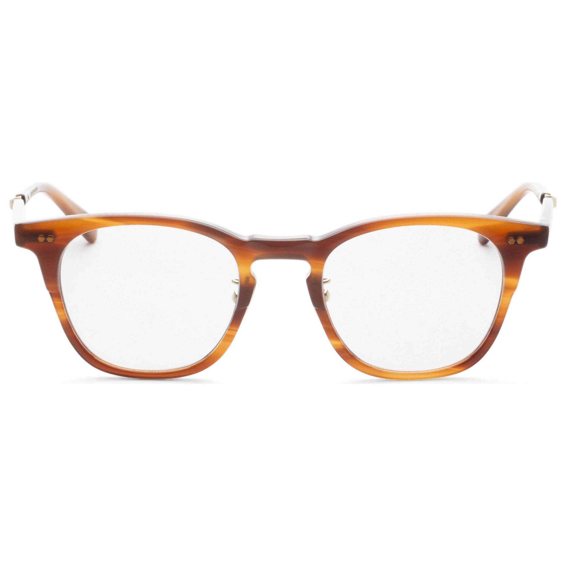 Back view of Garrett Leight WRIGHT C Men's Opticals ML1026-47-BW-WG