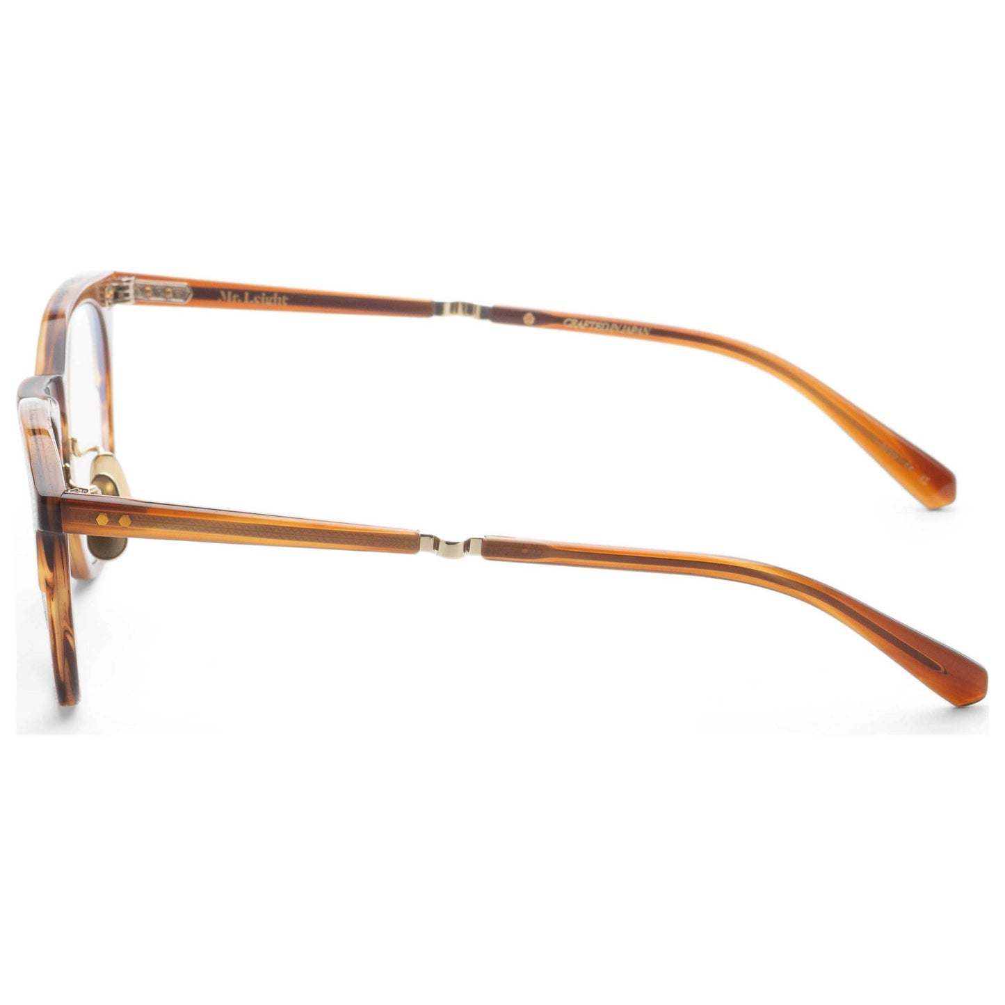 Left view of Garrett Leight WRIGHT C Men's Opticals ML1026-47-BW-WG
