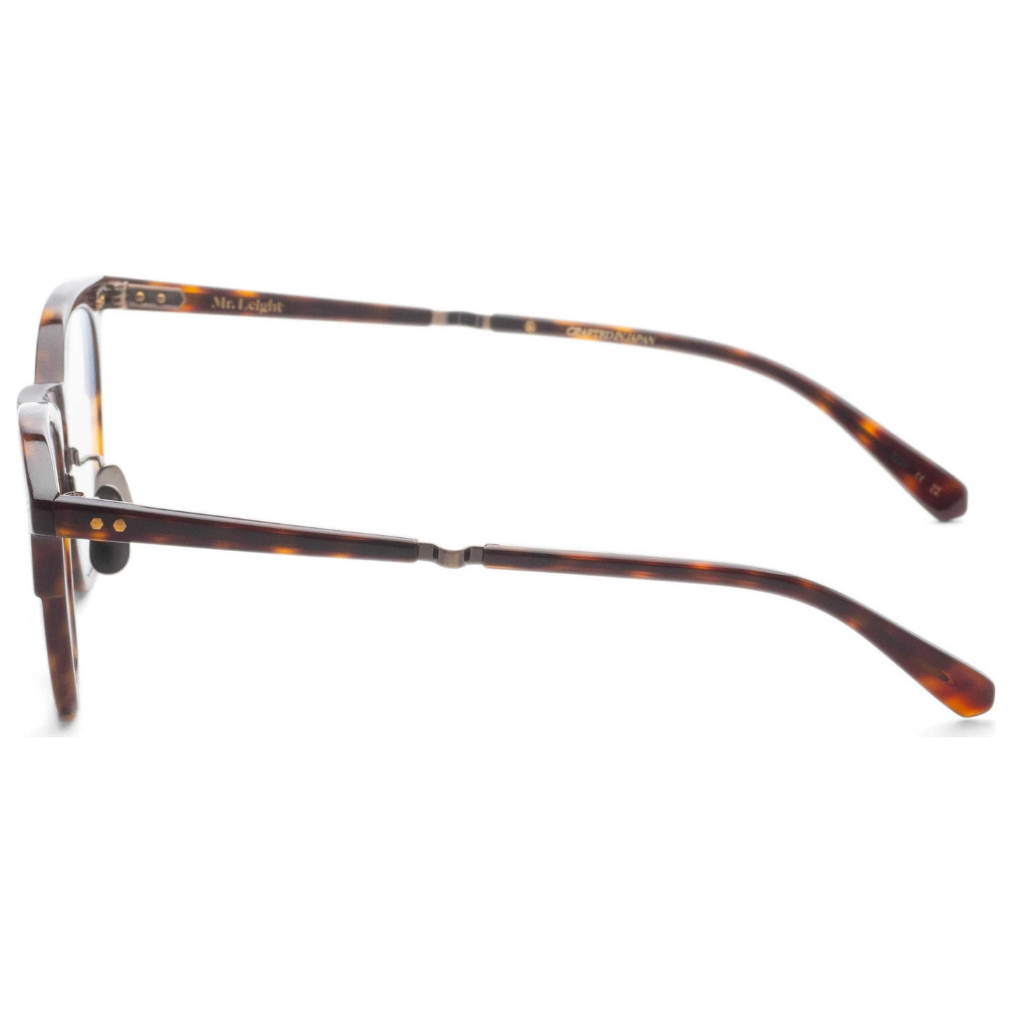 Left view of Garrett Leight WRIGHT C Men's Opticals ML1026-47-HKT-ATG