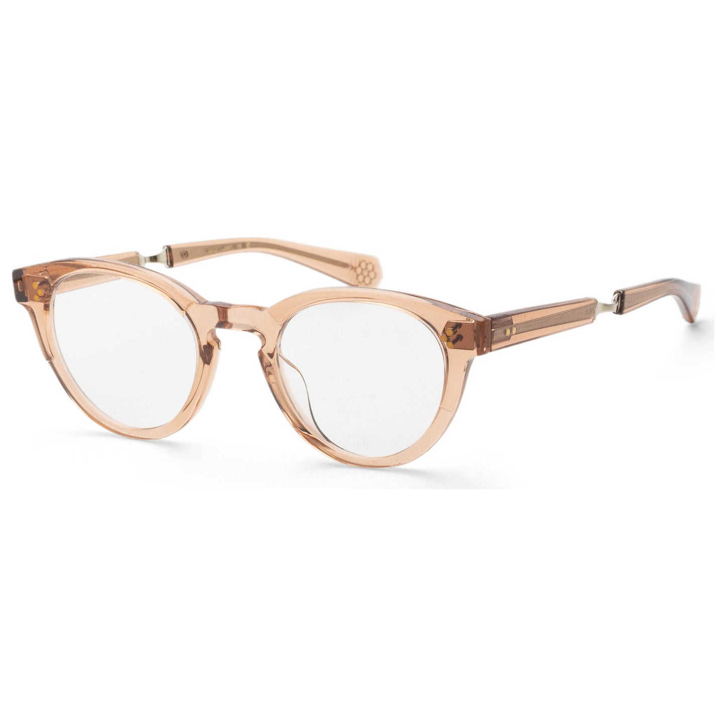 Front view of Garrett Leight AUDREY Women's Opticals ML1031-46-HIBISCR-WG