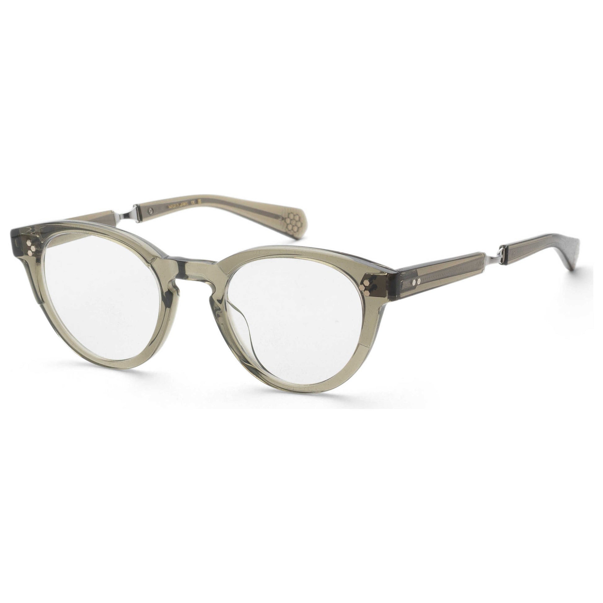 Front view of Garrett Leight AUDREY Women's Opticals ML1031-46-HUN-PLT