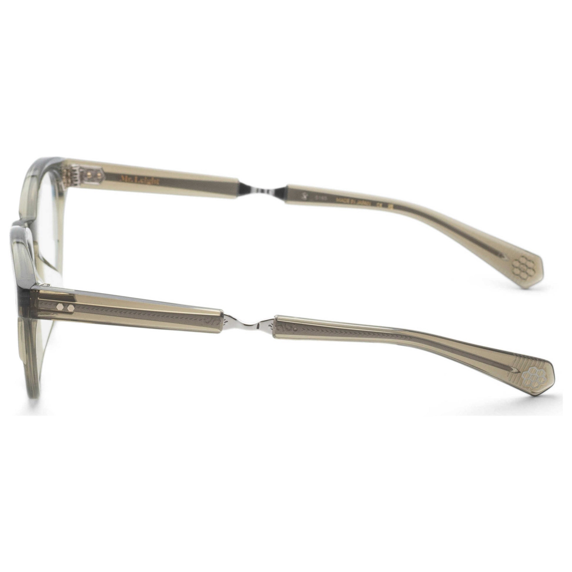 Left view of Garrett Leight AUDREY Women's Opticals ML1031-46-HUN-PLT