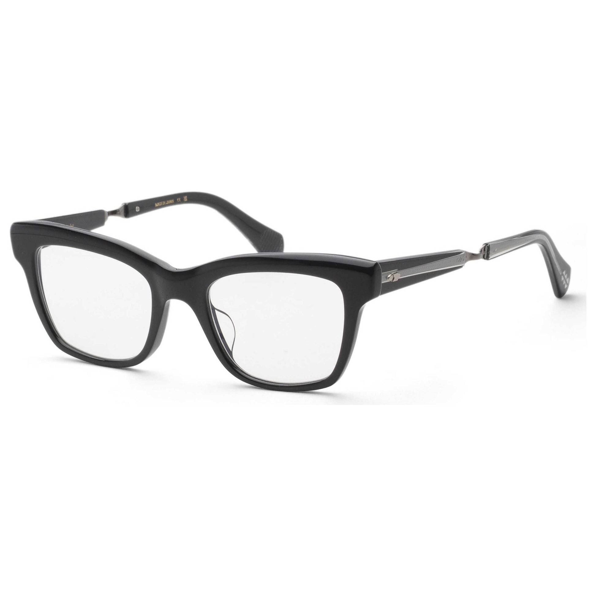 Front view of Garrett Leight LOLITA Women's Opticals ML1041-48-BK-PLT