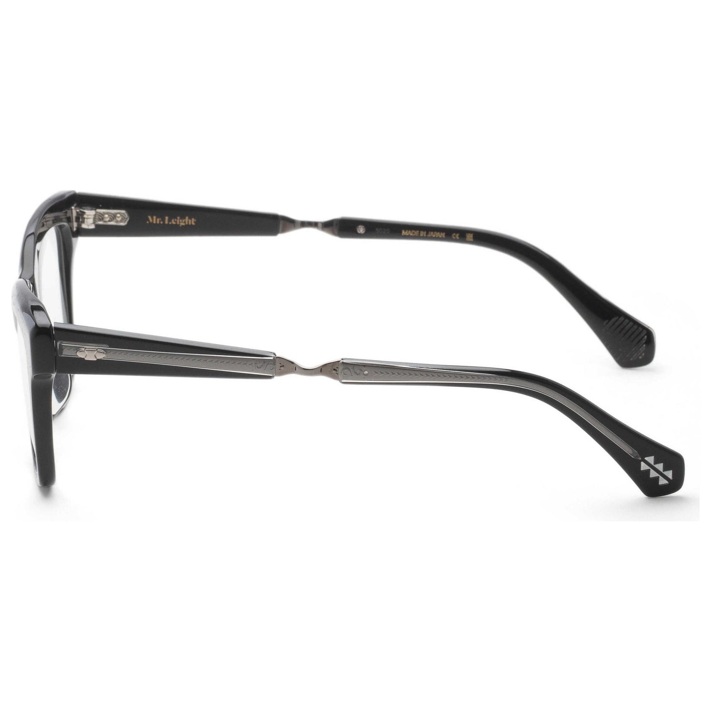 Left view of Garrett Leight LOLITA Women's Opticals ML1041-48-BK-PLT