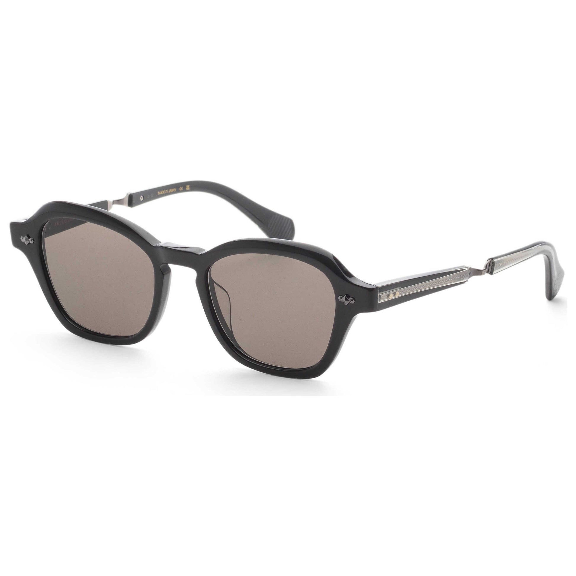 Front view of Garrett Leight RELL Women's Opticals ML2055-50-BK-GMSFLAVA