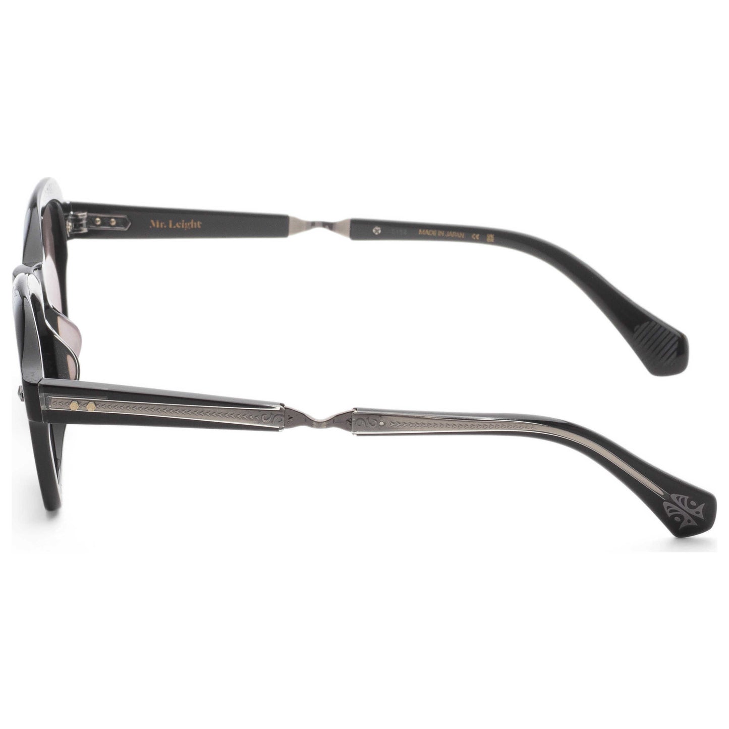 Left view of Garrett Leight RELL Women's Opticals ML2055-50-BK-GMSFLAVA