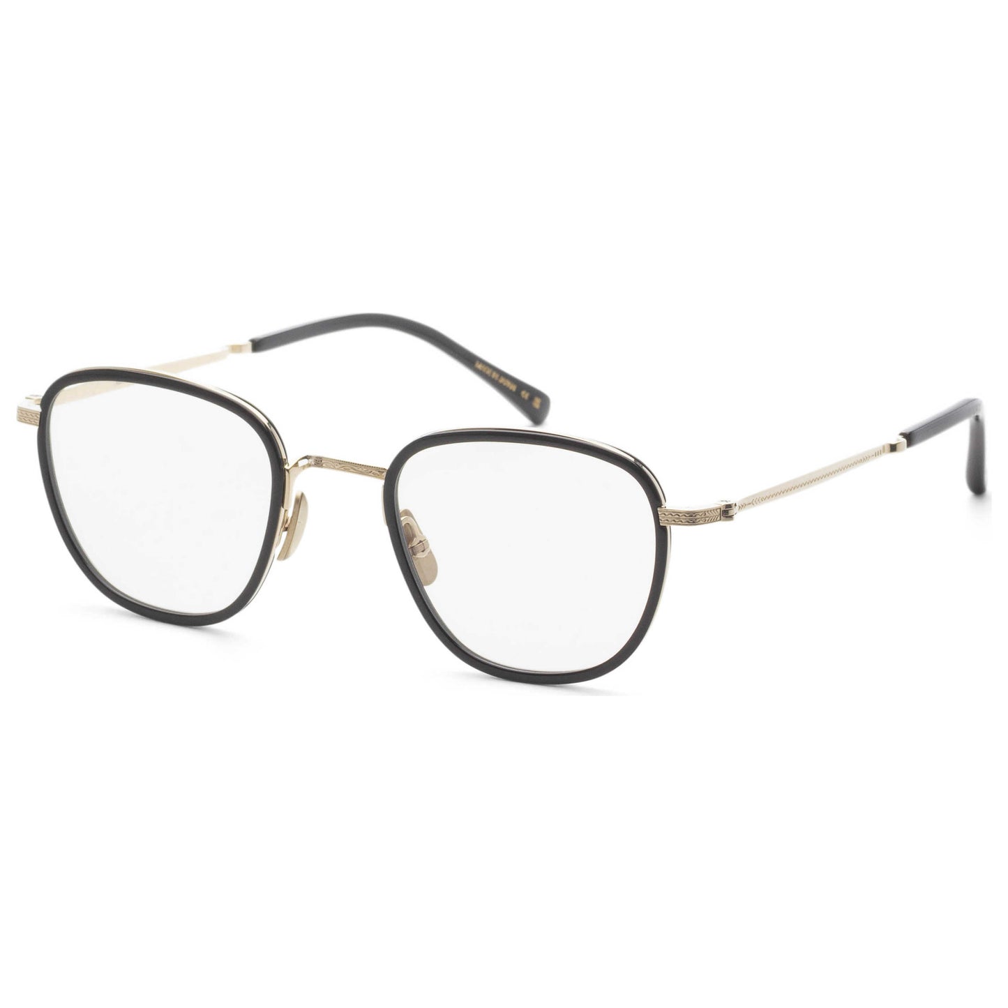 Front view of Garrett Leight GRIFFITH II C Unisex Opticals ML3025-46-BK-WG