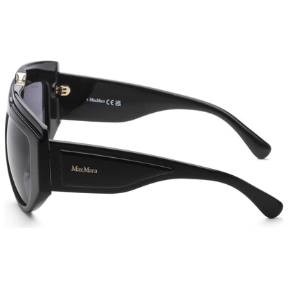 Left view of Max Mara Women's Sunglasses MM0083-01A-57