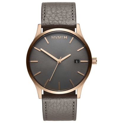 Front view of MVMT Classic Men's Quartz Watch MM01-BROGR