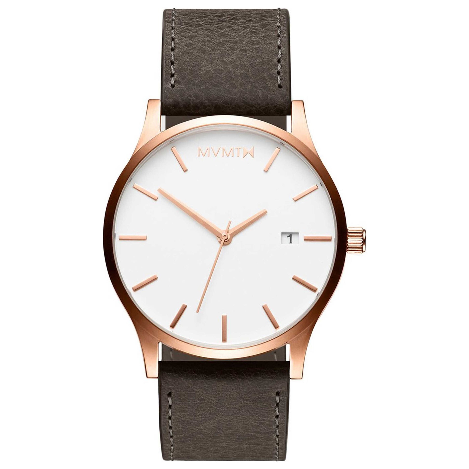 Front view of MVMT Classic Men's Quartz Watch MM01-RGGR