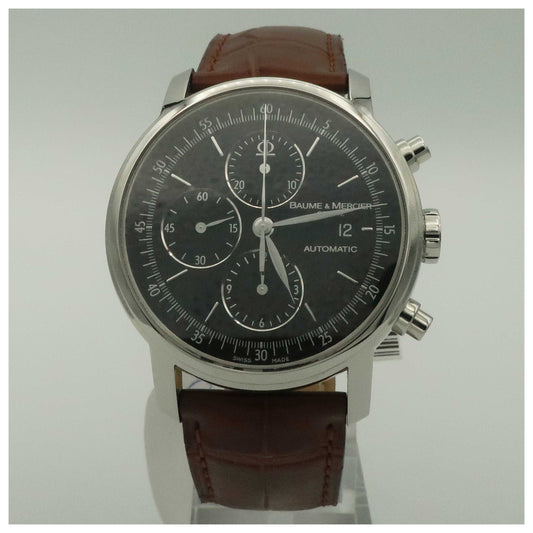 Front view of Baume and Mercier Classima Executives Men's Automatic Watch MOA08589-SDV
