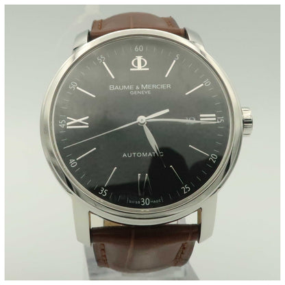 Front view of Baume and Mercier Classima Executives Men's Automatic Watch MOA08590-PO