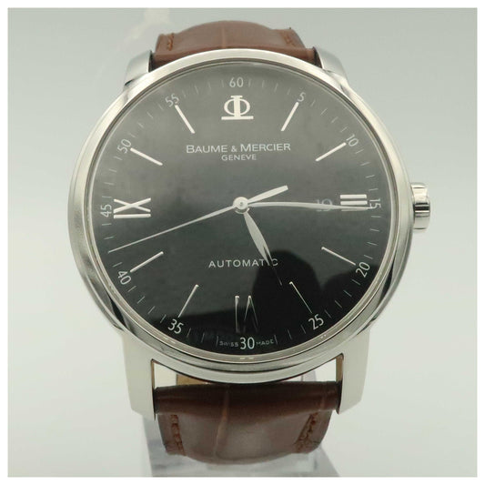 Front view of Baume and Mercier Classima Executives Men's Automatic Watch MOA08590-PO
