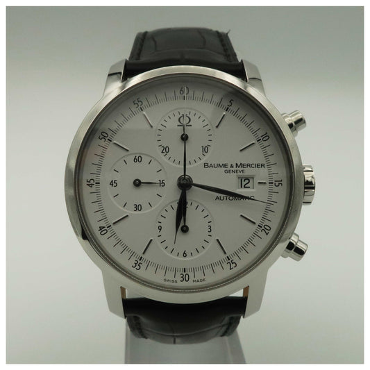 Front view of Baume and Mercier Classima Executives Men's Automatic Watch MOA08591-SD