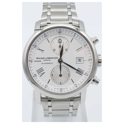 Front view of Baume and Mercier Classima Executives Men's Automatic Watch MOA08732-SD