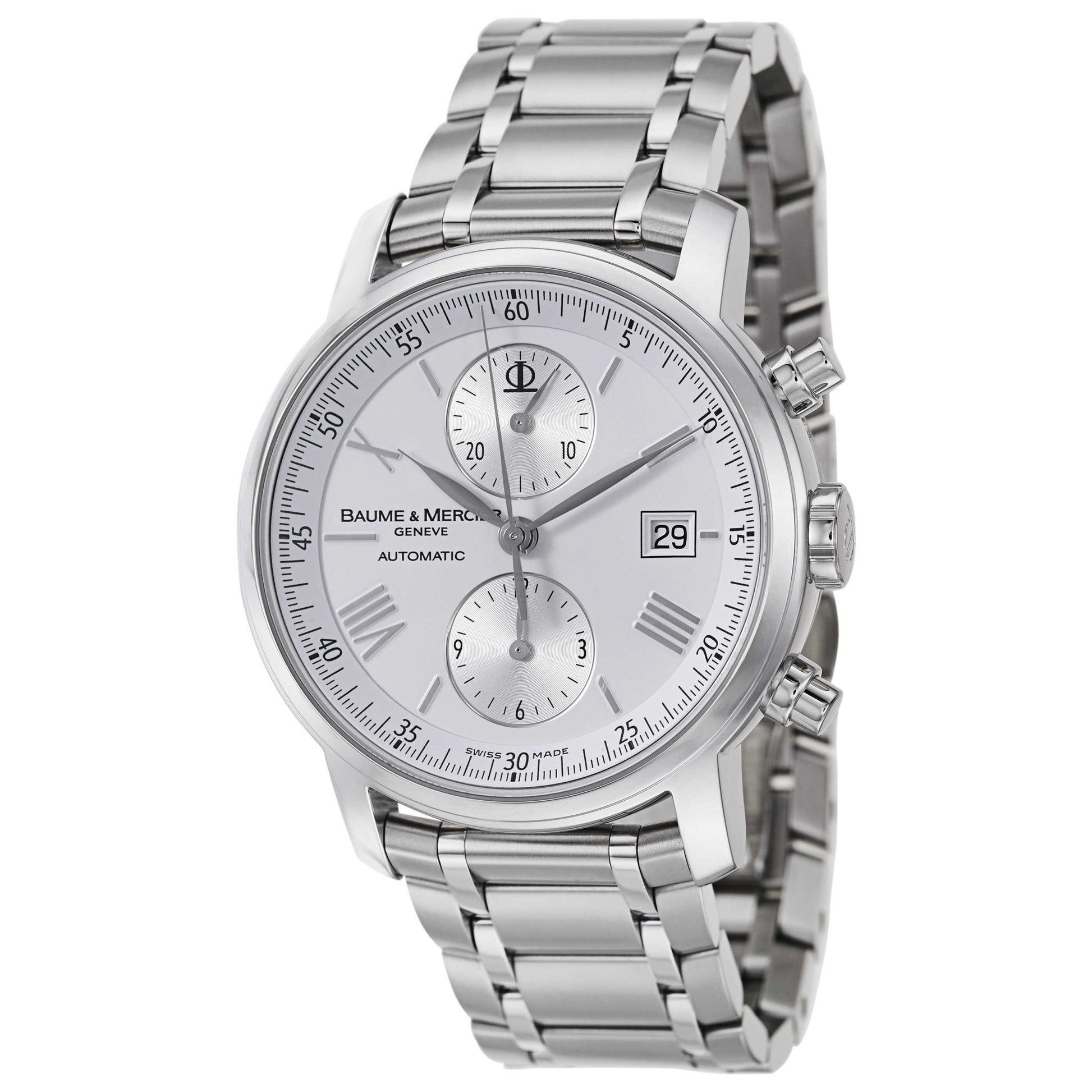 Front view of Baume and Mercier Classima Executives Men's Automatic Watch MOA08732