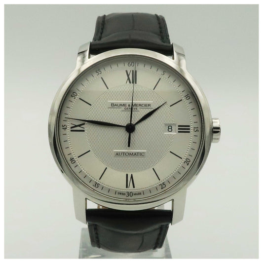 Front view of Baume and Mercier Classima Executives Men's Automatic Watch MOA08868-PO
