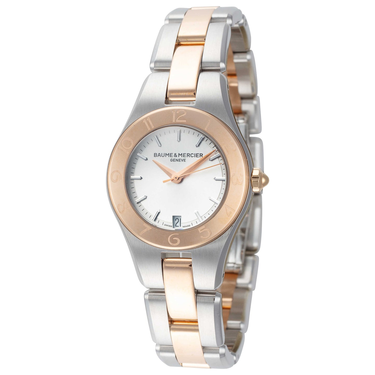 Front view of Baume and Mercier Linea Women's Quartz Watch MOA10015