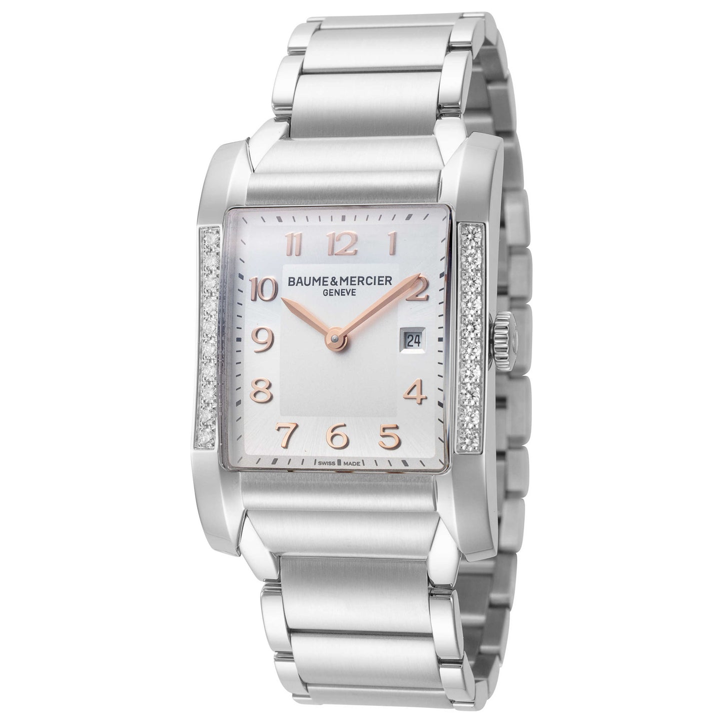 Front view of Baume and Mercier Hampton Women's Quartz Watch MOA10023
