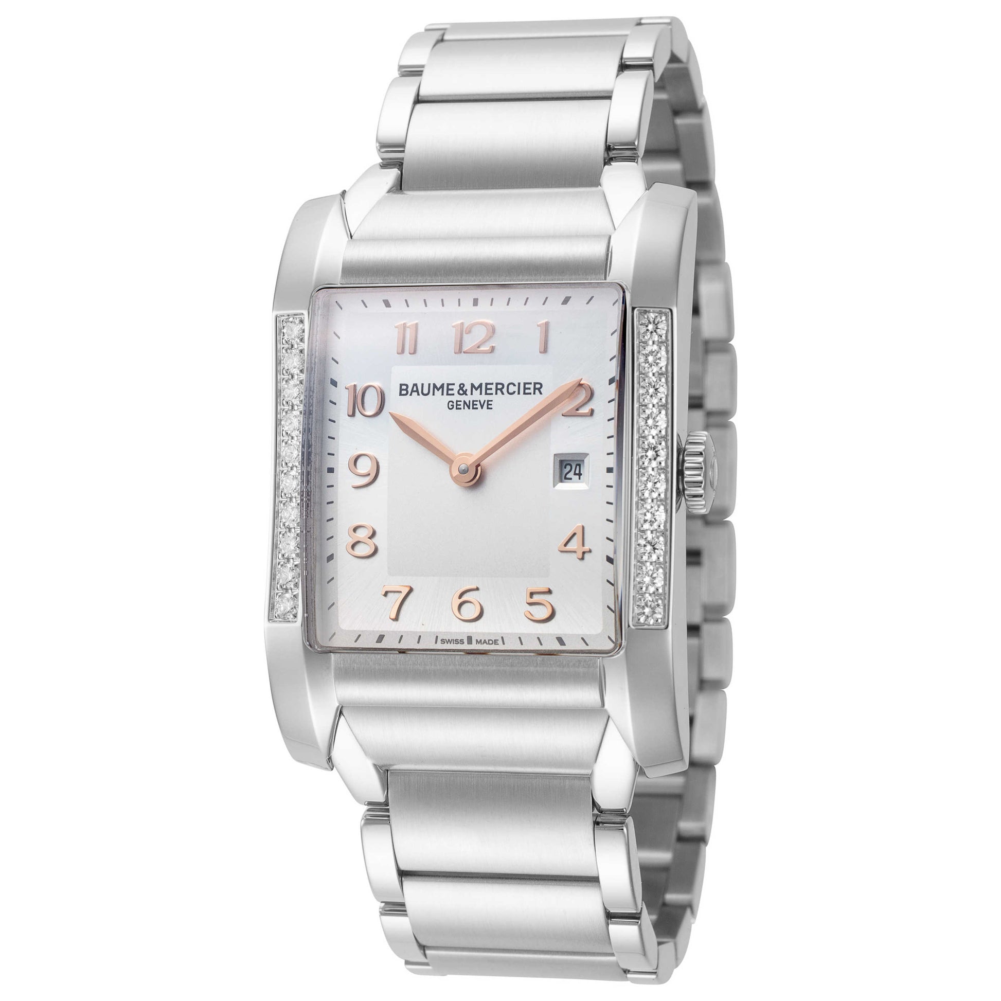 Front view of Baume and Mercier Hampton Women's Quartz Watch MOA10023