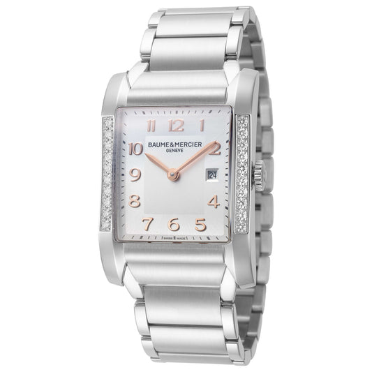 Front view of Baume and Mercier Hampton Women's Quartz Watch MOA10023