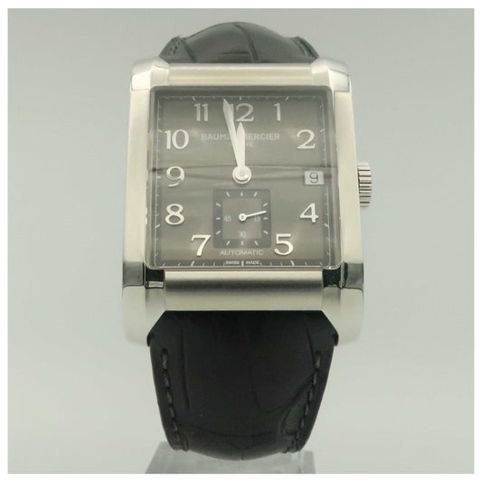 Front view of Baume and Mercier Hampton Men's Automatic Watch MOA10027-PO