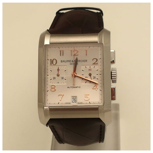 Front view of Baume and Mercier Hampton Men's Automatic Watch MOA10029-SD