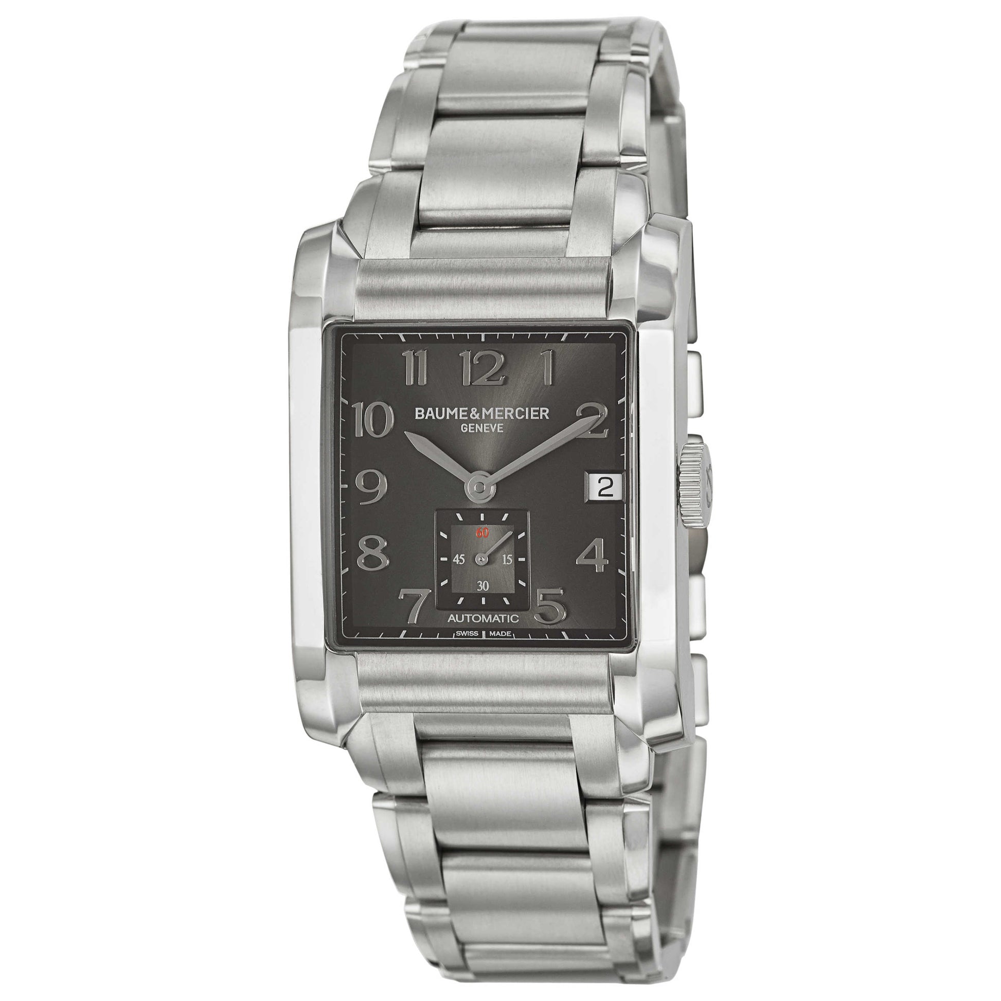 Front view of Baume and Mercier Hampton Men's Automatic Watch MOA10048