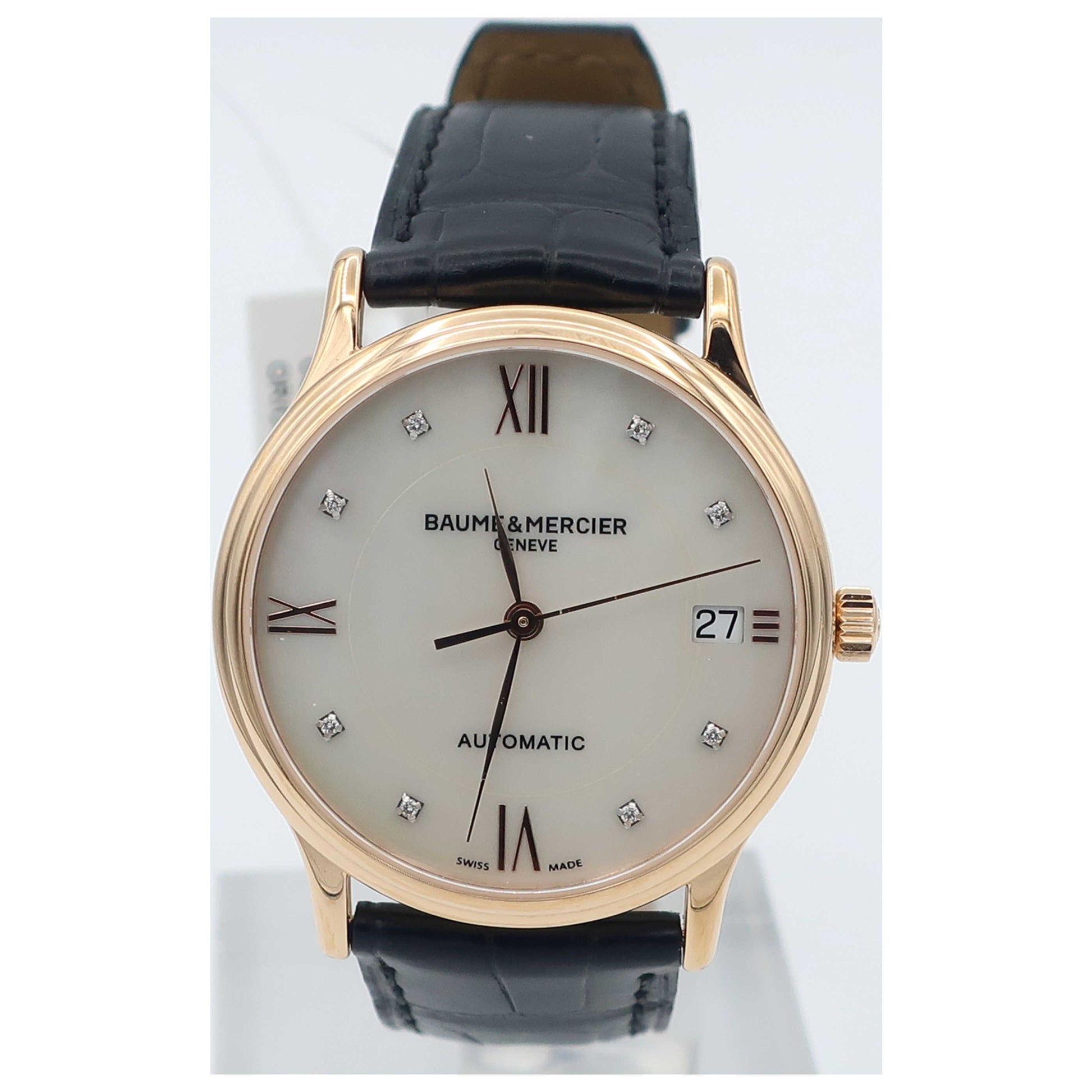 Front view of Baume and Mercier Classima Executives Women's Automatic Watch MOA10077-SD