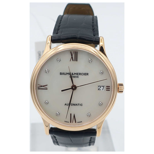 Front view of Baume and Mercier Classima Executives Women's Automatic Watch MOA10077-SD