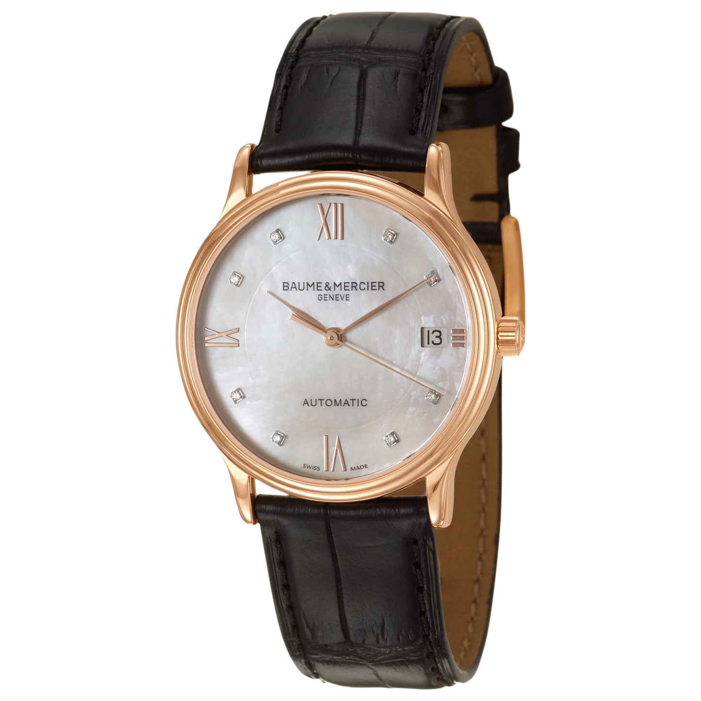 Front view of Baume and Mercier Classima Executives Women's Automatic Watch MOA10077