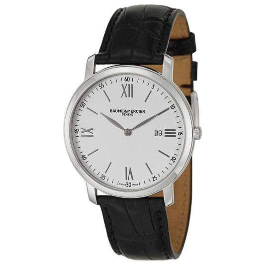 Front view of Baume and Mercier Classima Executives Men's Swiss Quartz (Battery-Powered) Watch MOA10097