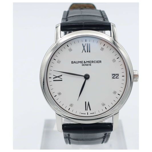 Front view of Baume and Mercier Classima Executives Women's Swiss Quartz (Battery-Powered) Watch MOA10146-SD