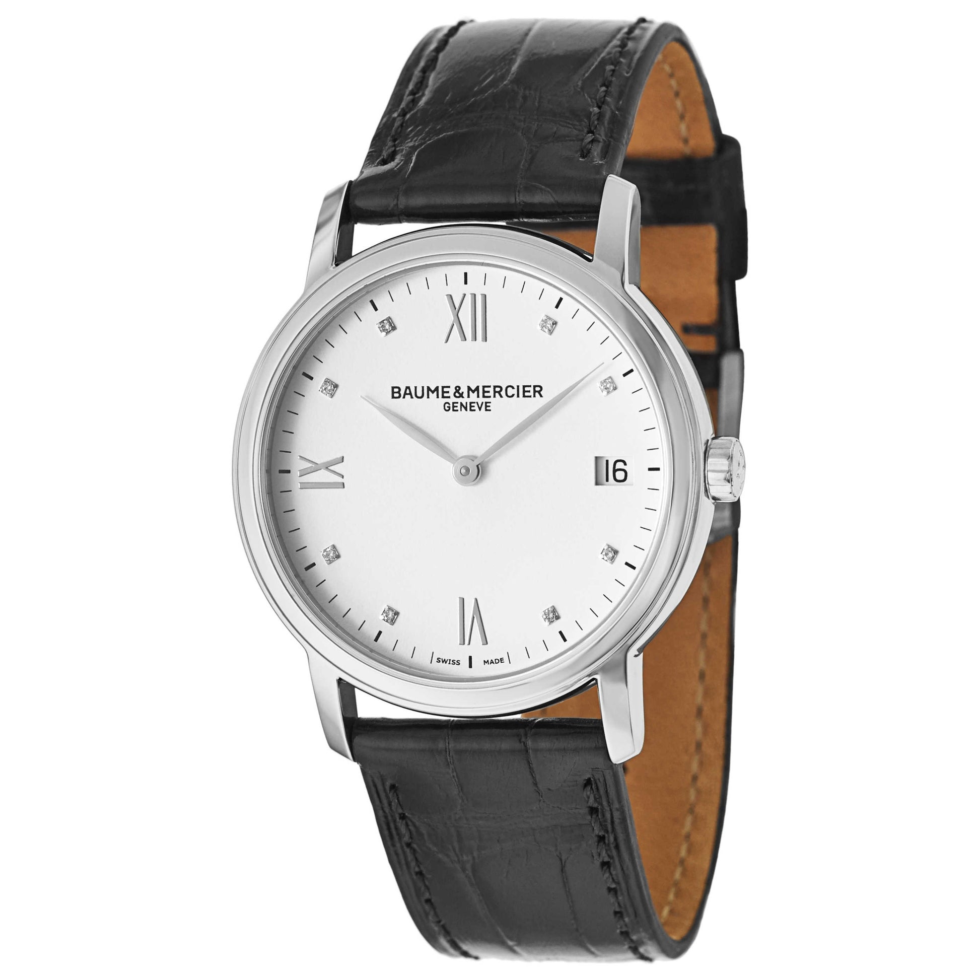 Front view of Baume and Mercier Classima Executives Women's Swiss Quartz (Battery-Powered) Watch MOA10146