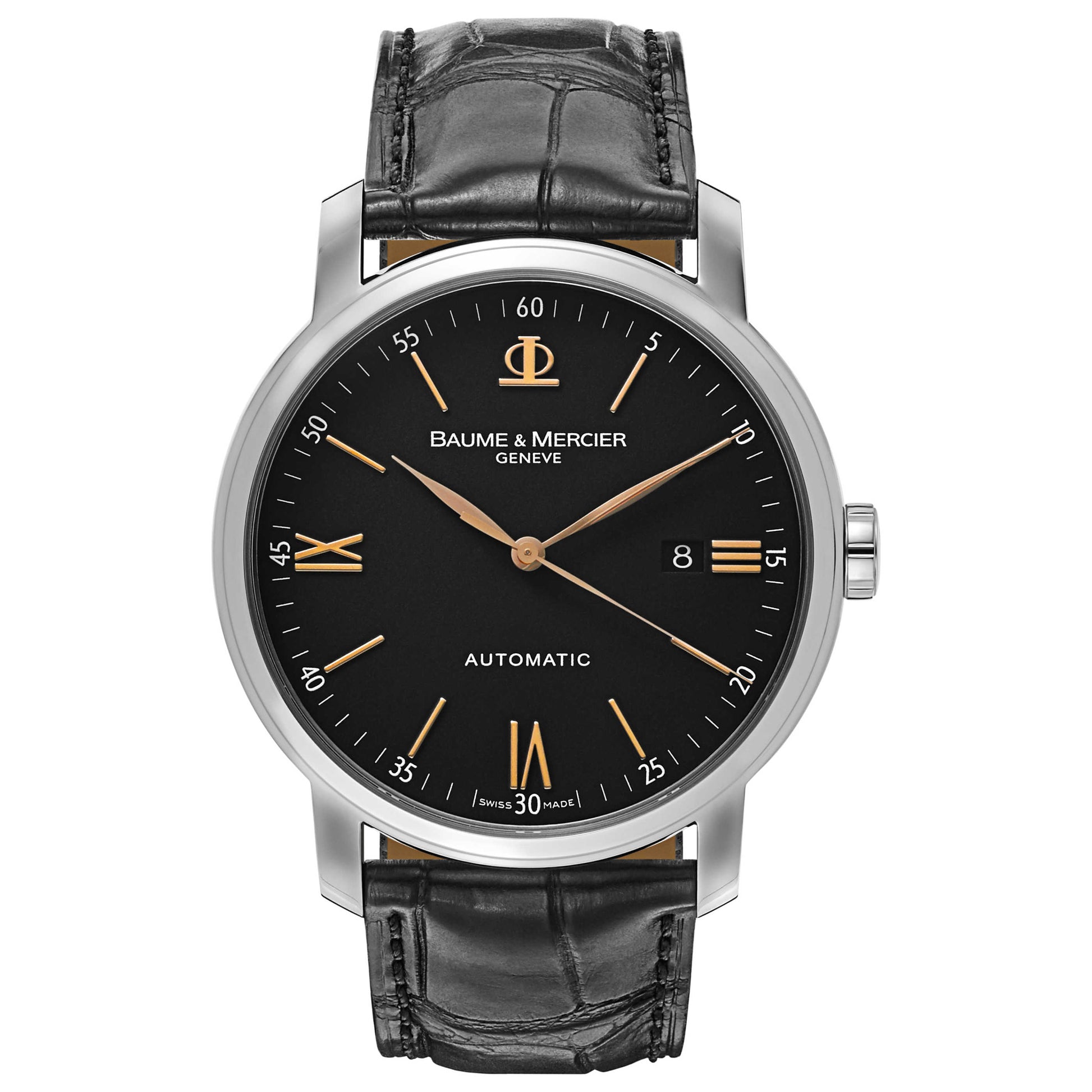 Front view of Baume and Mercier Classima Executives Men's Automatic Watch MOA10192