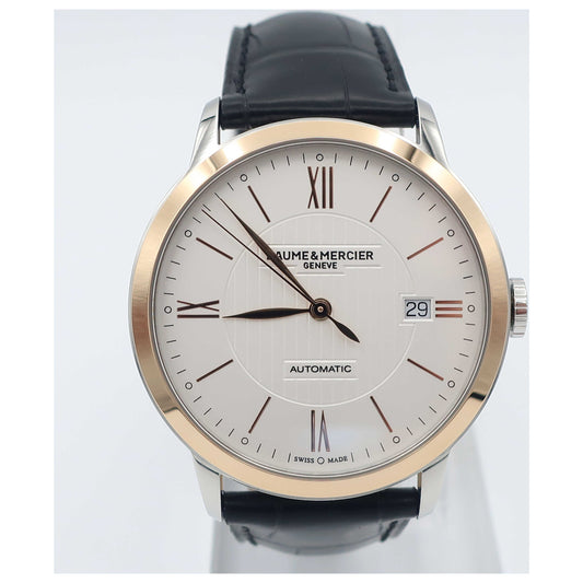 Front view of Baume and Mercier Classima Executives Men's Automatic Watch MOA10216-SD