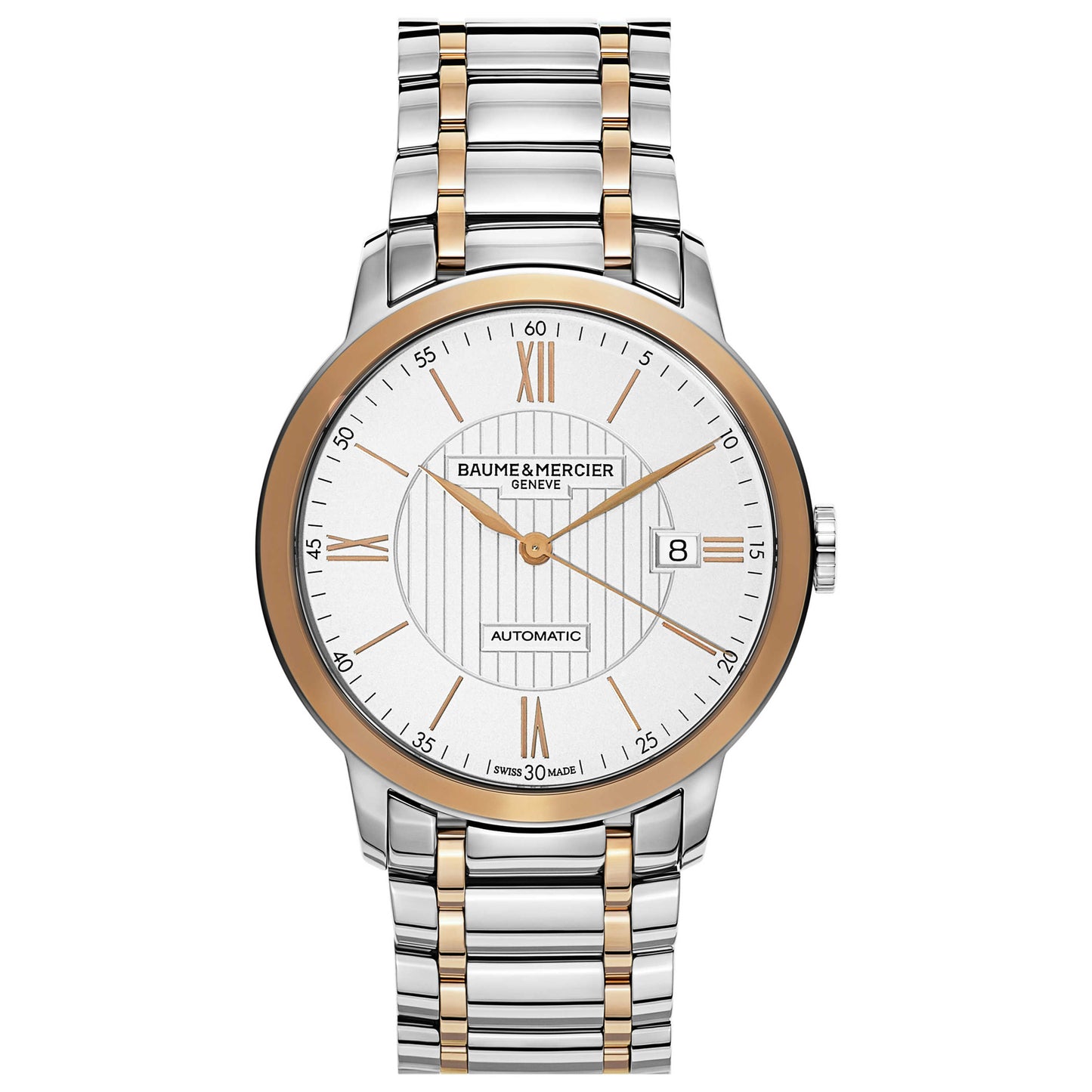 Front view of Baume and Mercier Classima Executives Men's Automatic Watch MOA10217