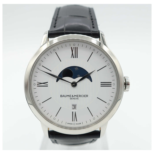Front view of Baume and Mercier Classima Executives Men's Swiss Quartz (Battery-Powered) Watch MOA10219-SD
