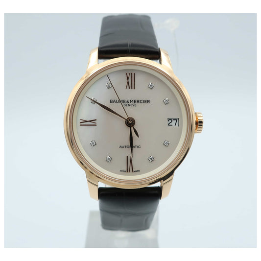 Front view of Baume and Mercier Classima Executives Women's Automatic Watch MOA10286-SD