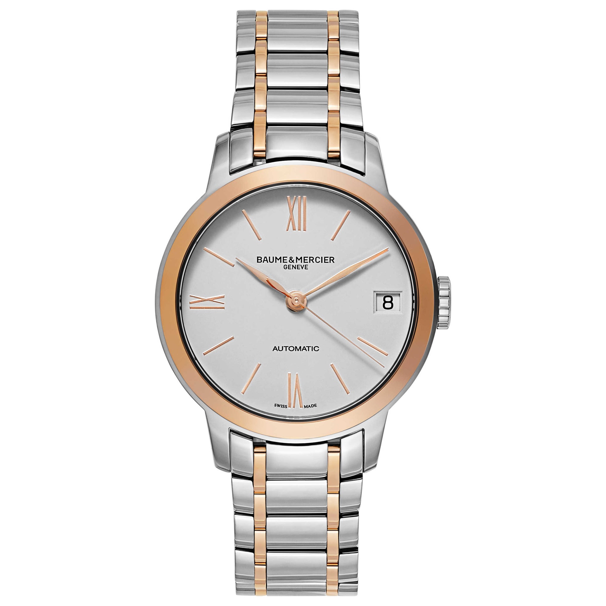 Front view of Baume and Mercier Classima Executives Women's Automatic Watch MOA10315
