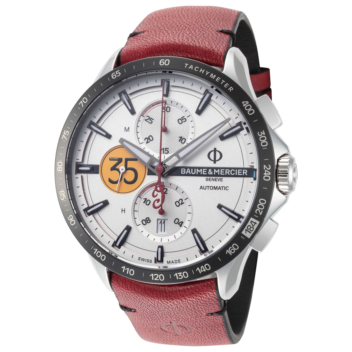 Front view of Baume and Mercier Clifton Men's Automatic Watch MOA10404