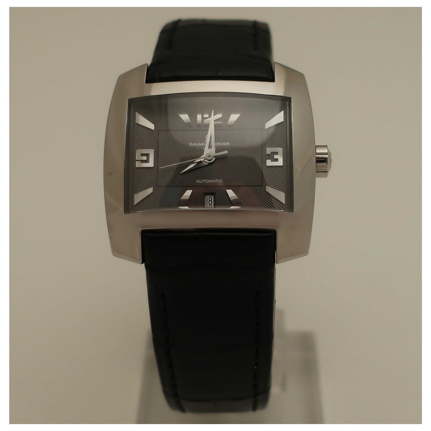 Front view of Baume and Mercier Hampton Men's Automatic Watch MOAO8255-SD