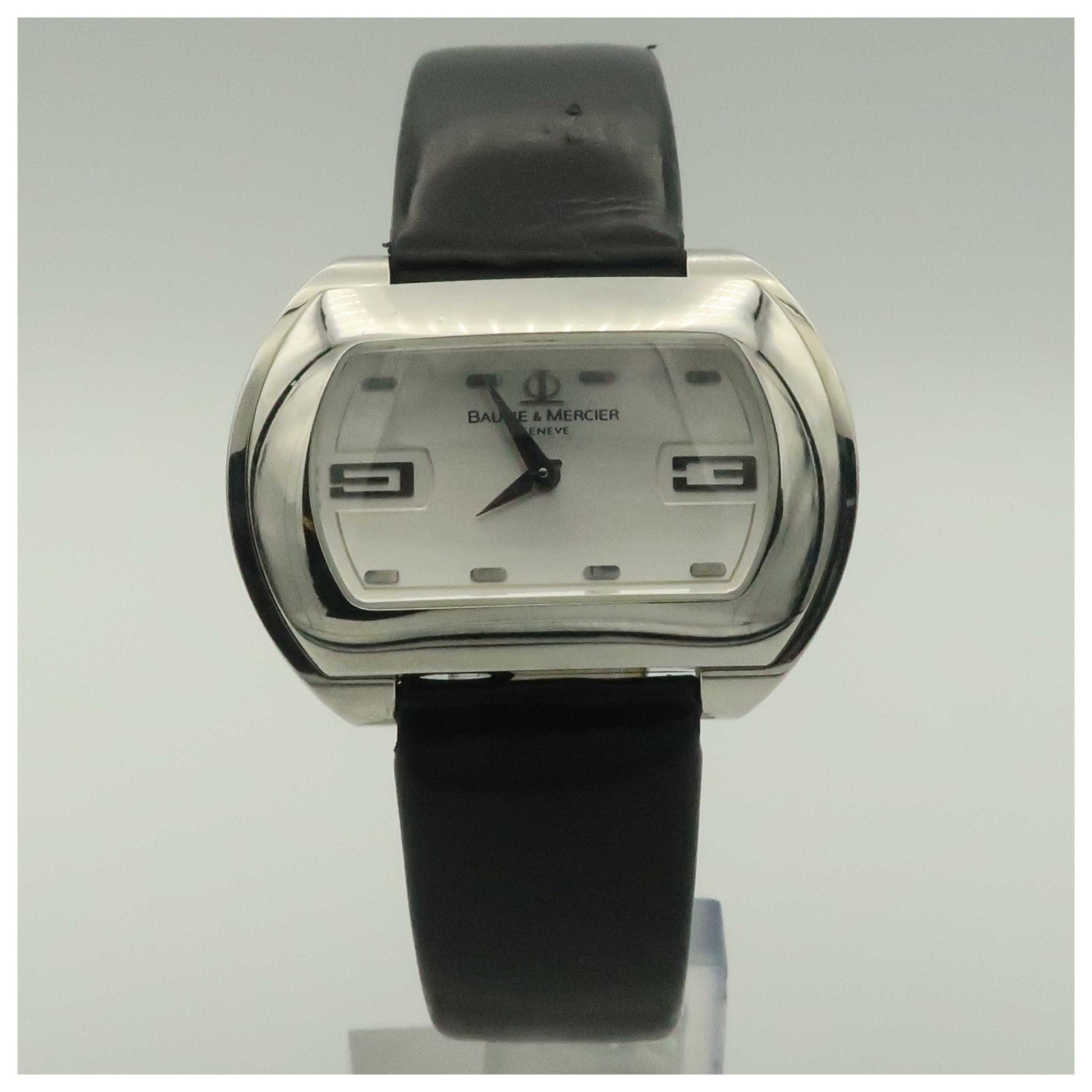 Front view of Baume and Mercier Hampton Women's Swiss Quartz (Battery-Powered) Watch MOAO8339-PO