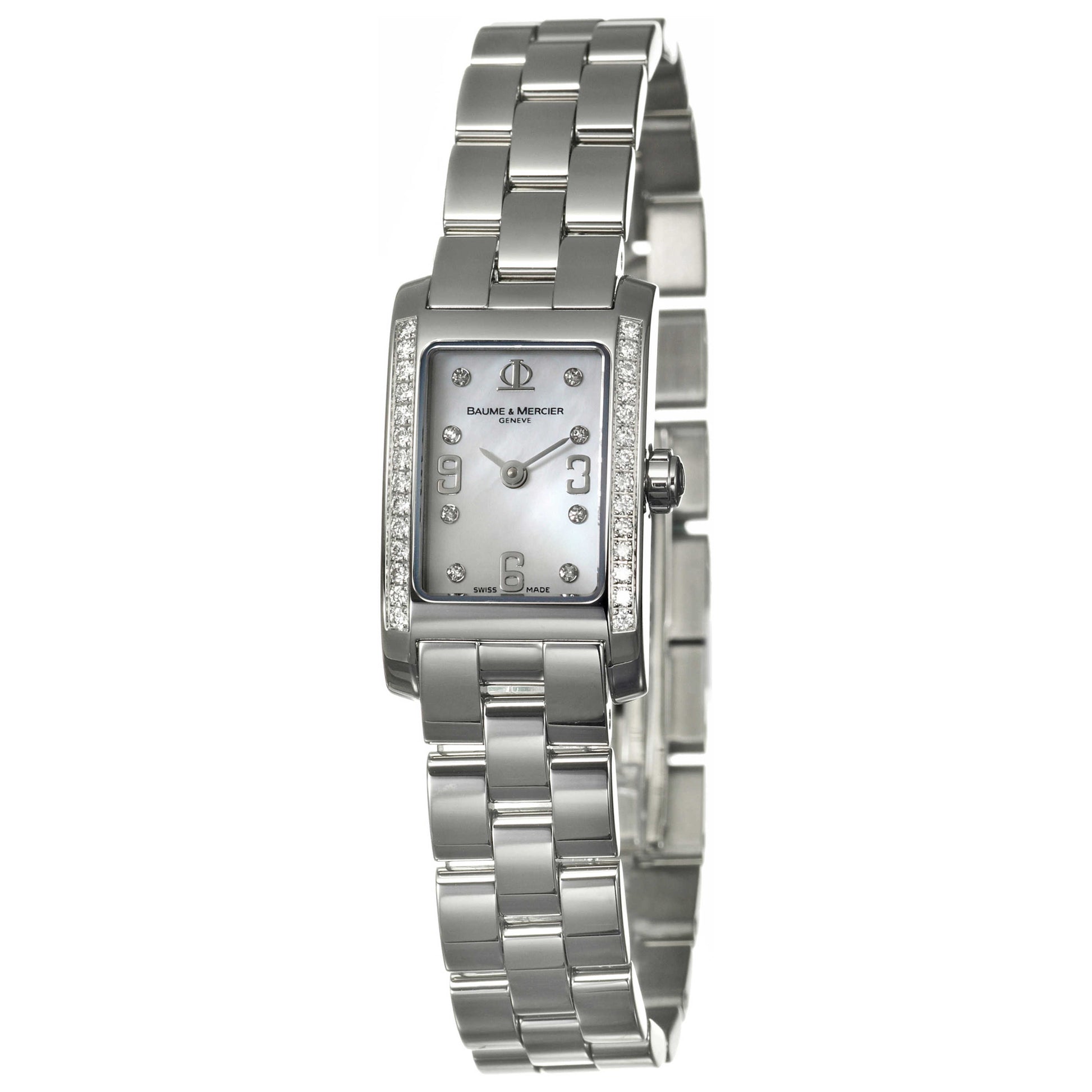 Front view of Baume and Mercier Hampton Women's Swiss Quartz (Battery-Powered) Watch MOAO8681