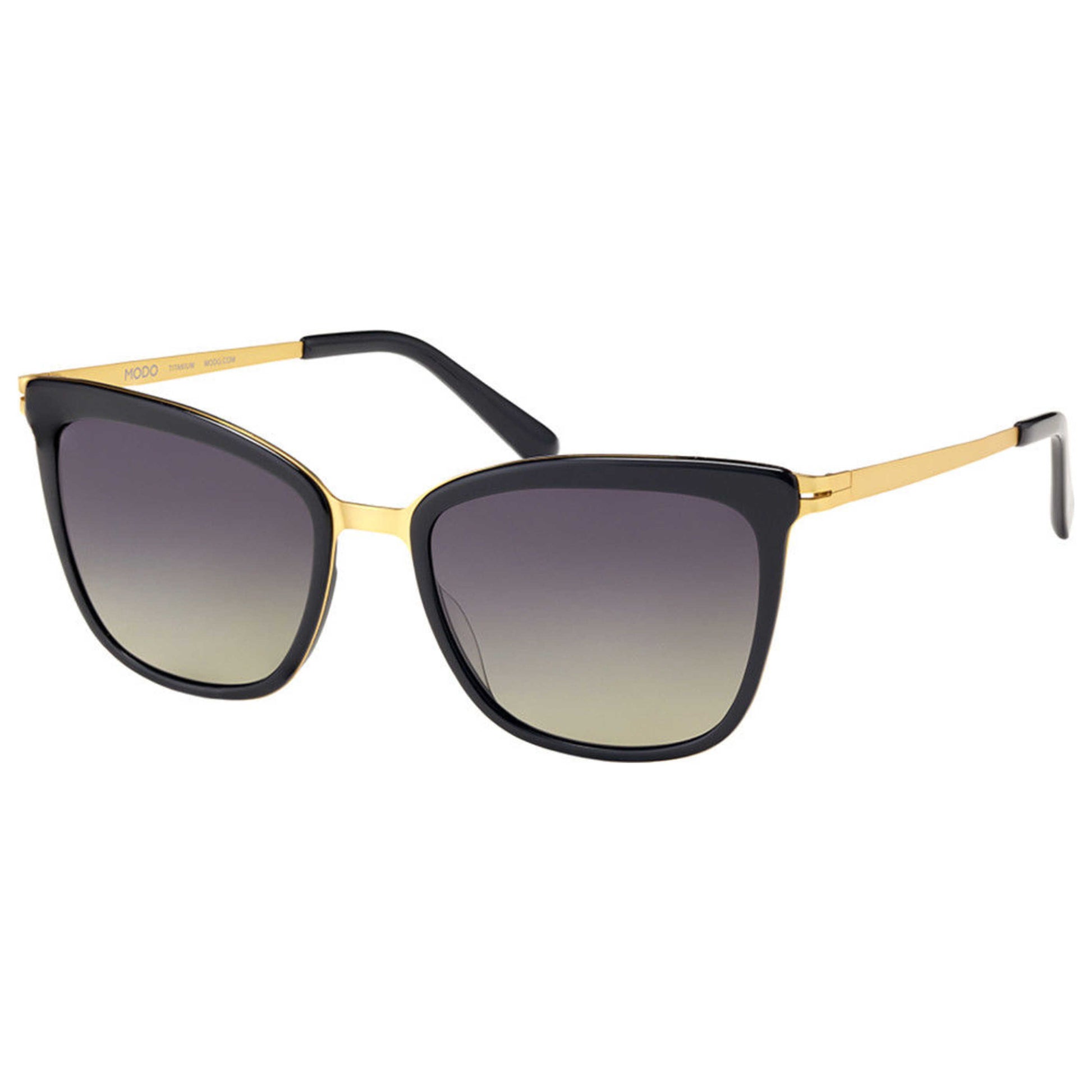 Front view of Modo Fashion Women's Sunglasses MODO-450-BLKGD-53