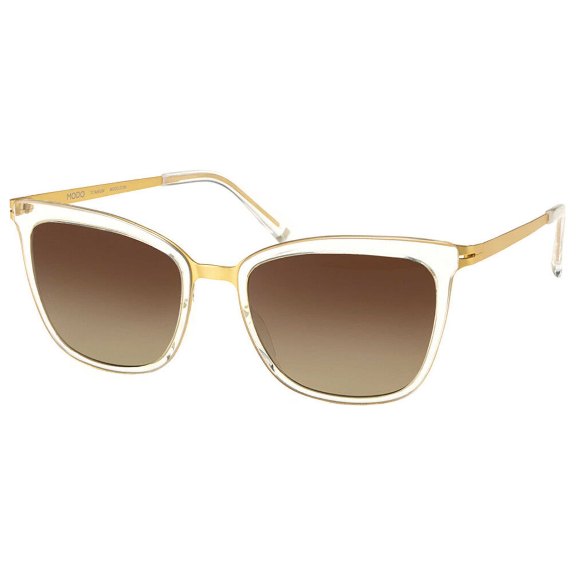 Front view of Modo Fashion Women's Sunglasses MODO-450-CRYGD-53