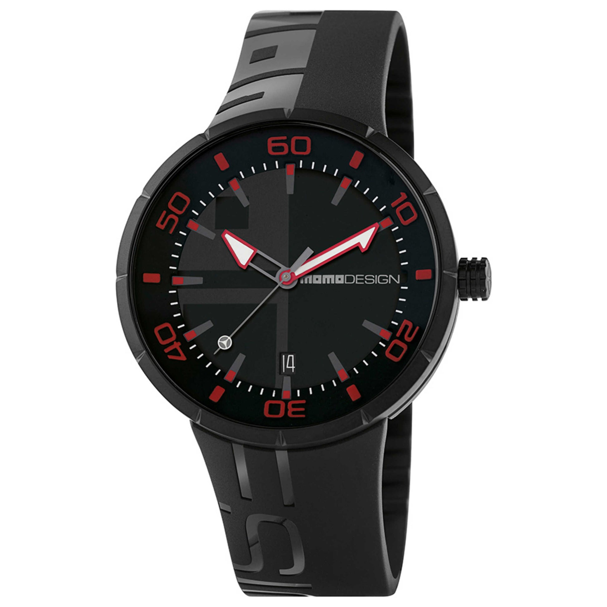 Front view of Momo Design Analog Men's Quartz Watch MOMO-MD2298BK-21