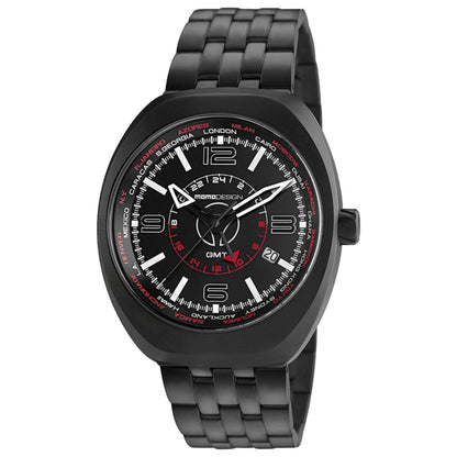 Front view of Momo Design Analog Men's Quartz Watch MOMO-MD7001BK-10