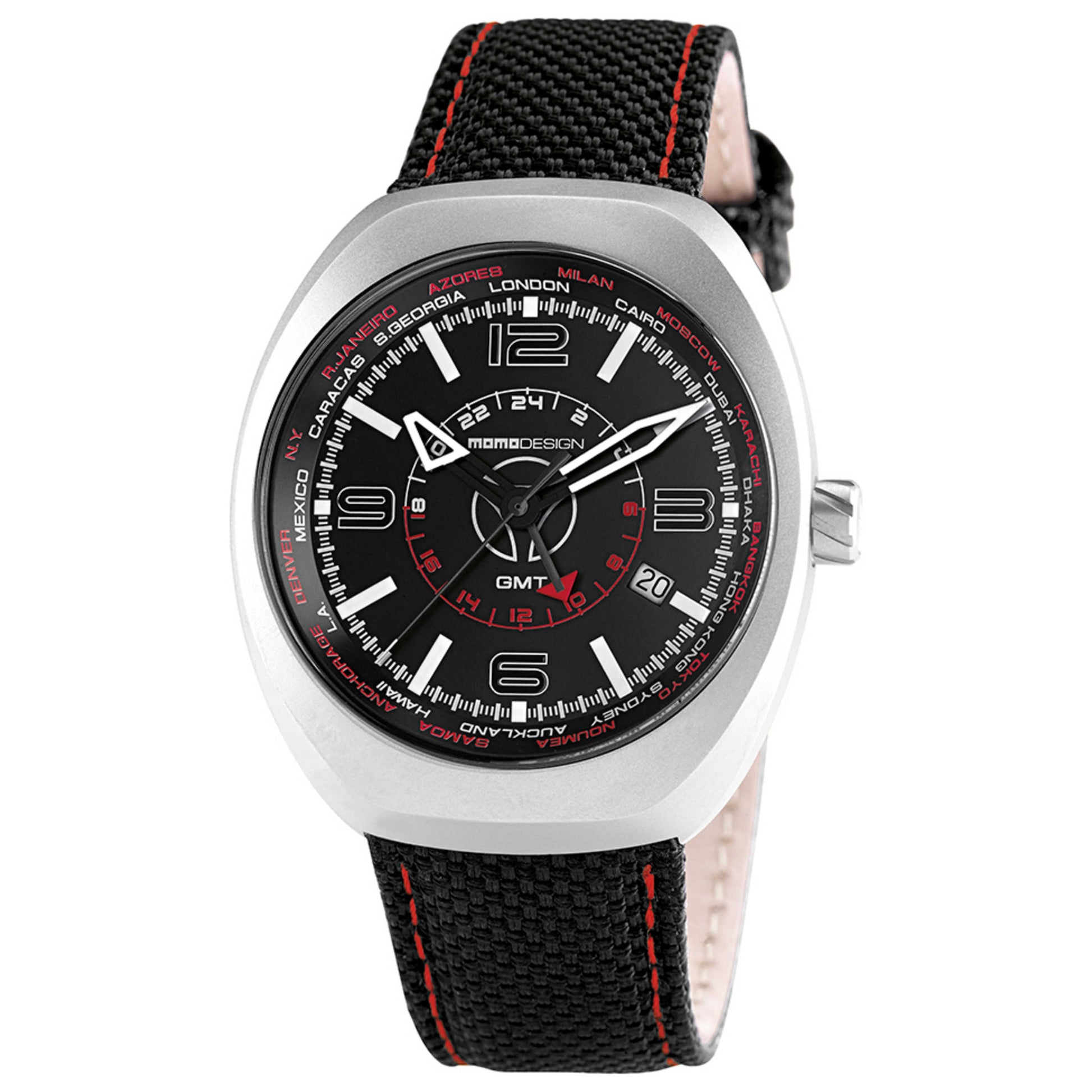 Front view of Momo Design Analog Men's Quartz Watch MOMO-MD7001SS-13